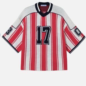 AELFRIC EDEN 17 STRIPE FOOTBALL KNIT Size Medium